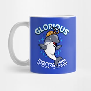 Funny Cute Loki Superhero Quote Kawaii Dolphin Porpoise Funny Meme Mug